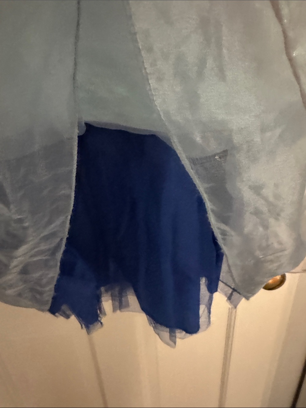 Disney Deluxe Cinderella Light Blue Iridescent Butterfly Princess Dress - Picture 3 of 12